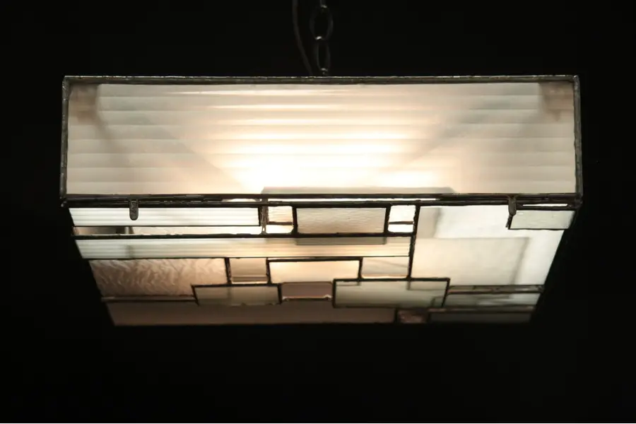 Photo of Art Deco Ceiling Leaded Light Fixture