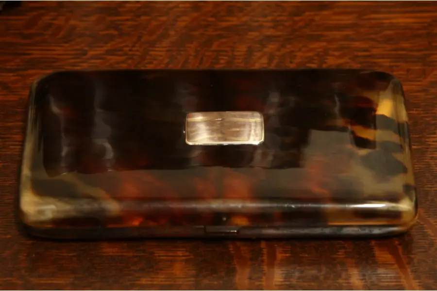 Photo of Tortoise Shell Antique Cigarette or Cigar Case