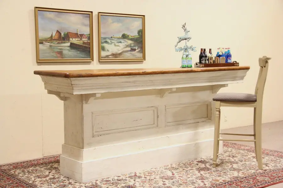 Photo of Country Pine 1890 Antique Store Counter, Bar or Island