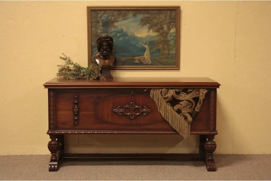 Photo of Carved Cedar Blanket Chest