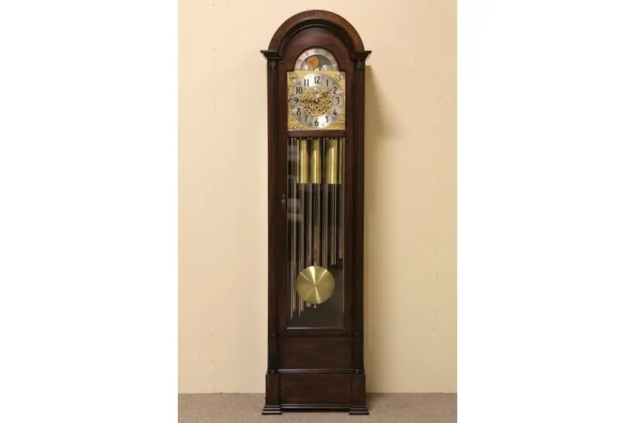 Photo of Herschede 9 Tube Tall Case Grandfather Clock
