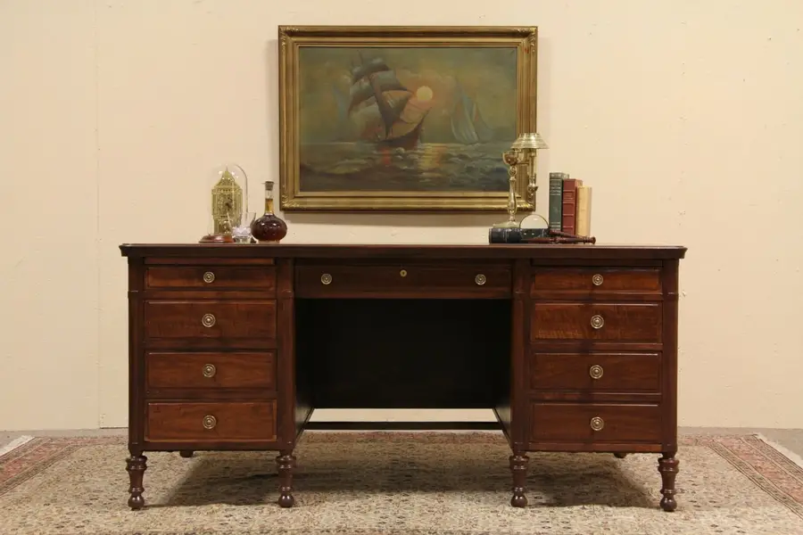 Photo of Executive Antique 1915 Standard Walnut Desk