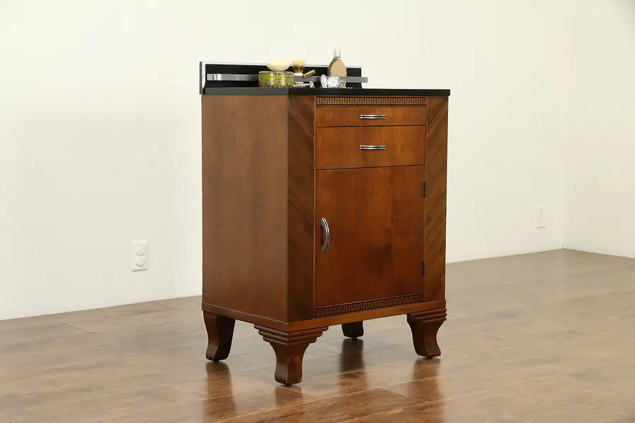 Photo of Art Deco Vintage Medical or Dental Cabinet for Bath or Bar, Hamilton