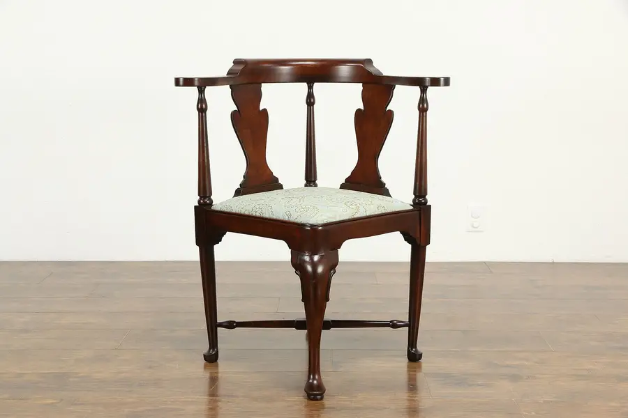 Photo of Traditional Georgian Design Vintage Mahogany Corner Chair