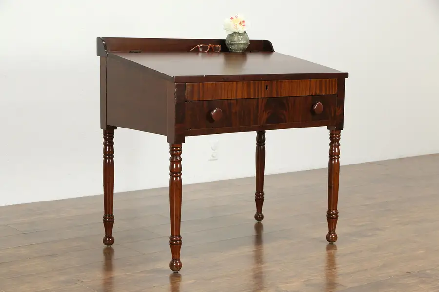 Photo of Sheraton Antique Schoolmaster Desk, Bible or Dictionary Stand, New York