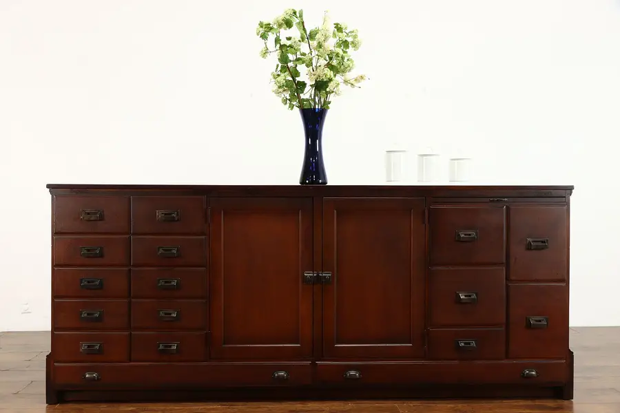 Photo of Farmhouse Antique Drug Store or Wine & Cheese Counter, Kitchen Island