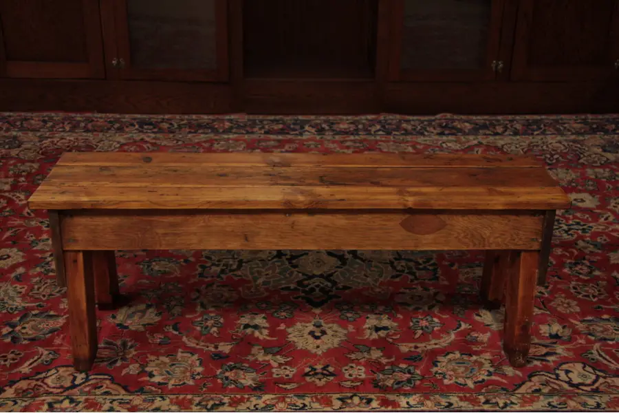 Photo of Antique Country Pine Bench