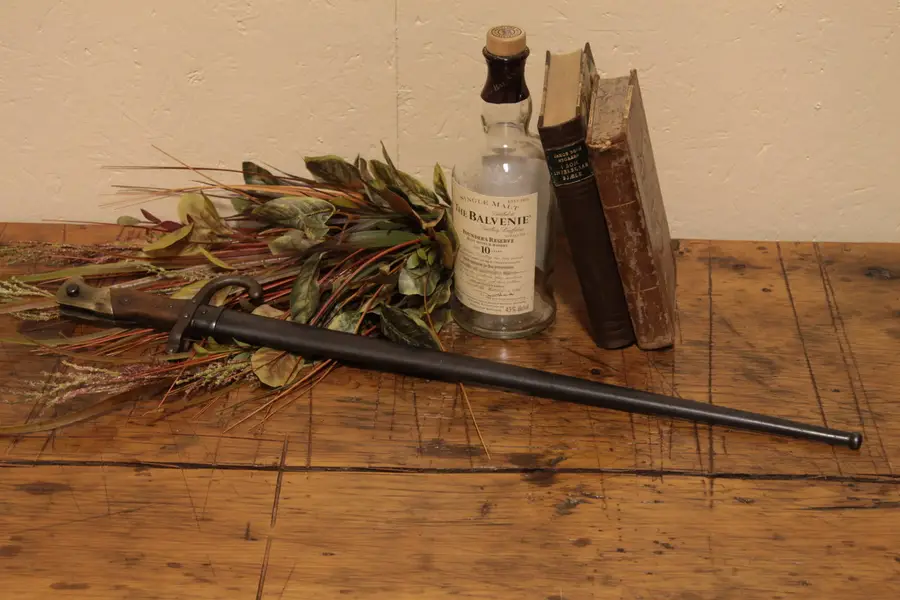 Photo of French 1879 Army Sword Bayonet and Scabbard