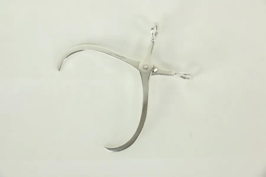 Photo of Sterling Silver Sugar or Relish Serving Tongs, Spring Loaded