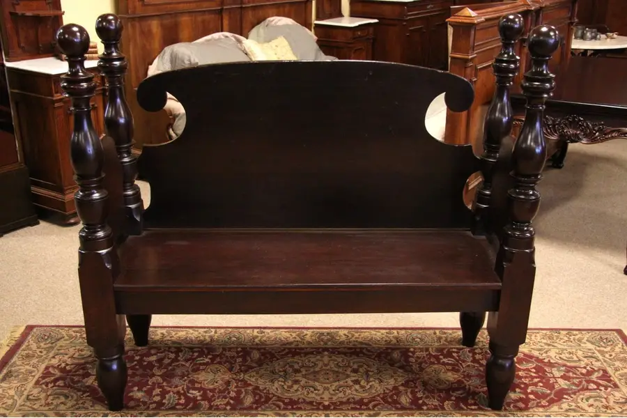 Photo of Bench Made from 4 Poster 1840's Bed