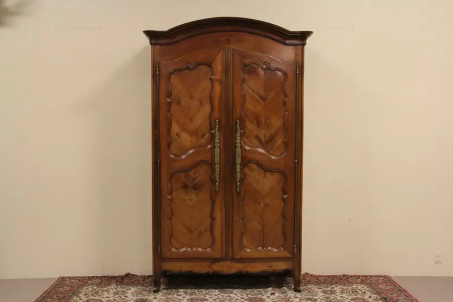 Photo of French Cherry 1790 Antique Hand Carved Armoire