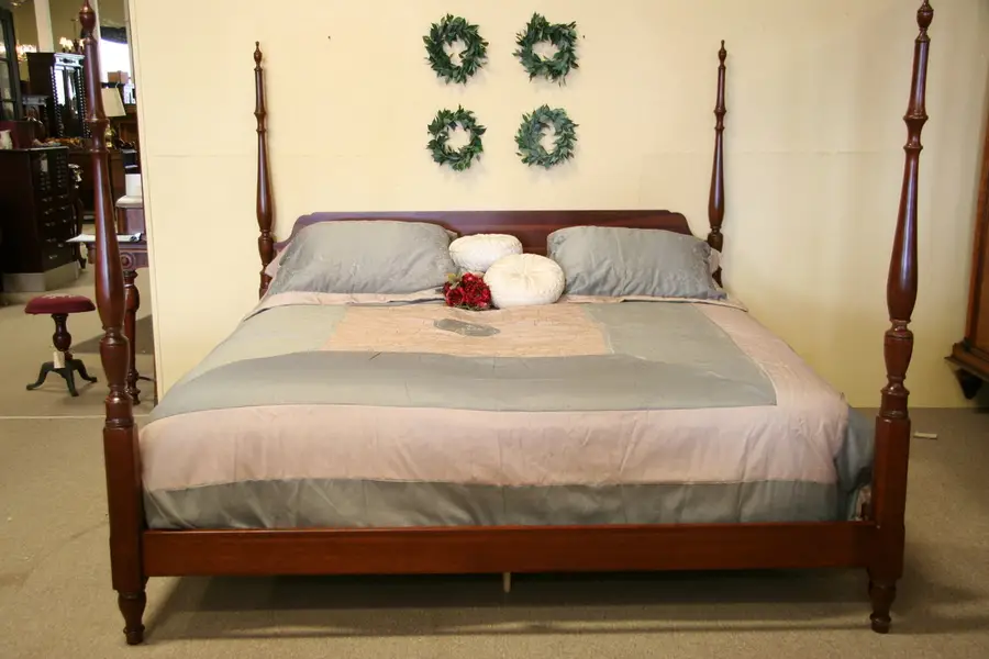 Photo of Pennsylvania House Cherry California King Poster Bed