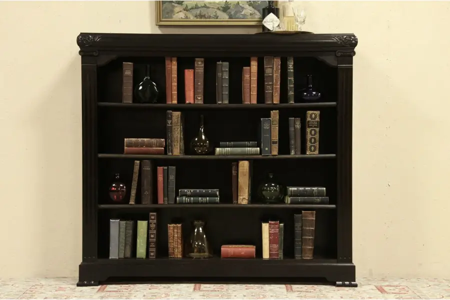 Photo of Antique 1900 Oak Library Bookcase