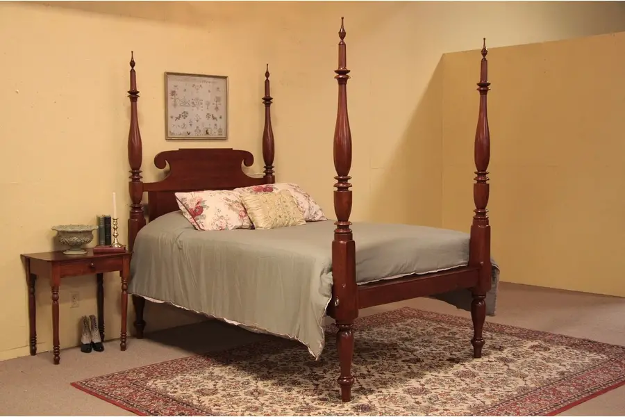 Photo of New England Cherry Queen size Antique Poster Bed