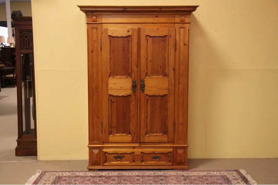 Photo of Swedish Immigrant Pine Country Armoire 1880