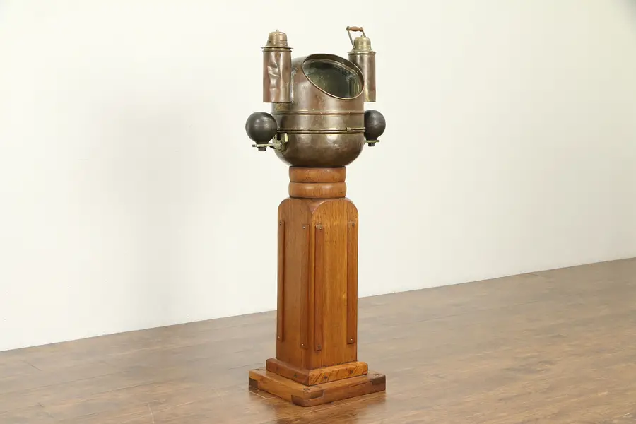 Photo of Christie & Wilson Antique Scottish Nautical Binnacle Ship Compass