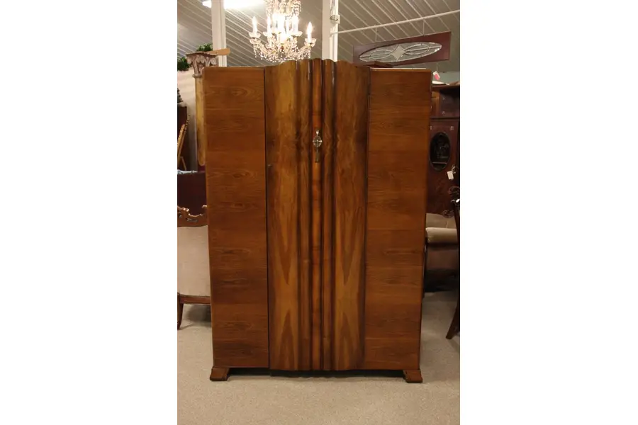 Photo of Art Deco Armoire or Wardrobe, Beautiful Walnut