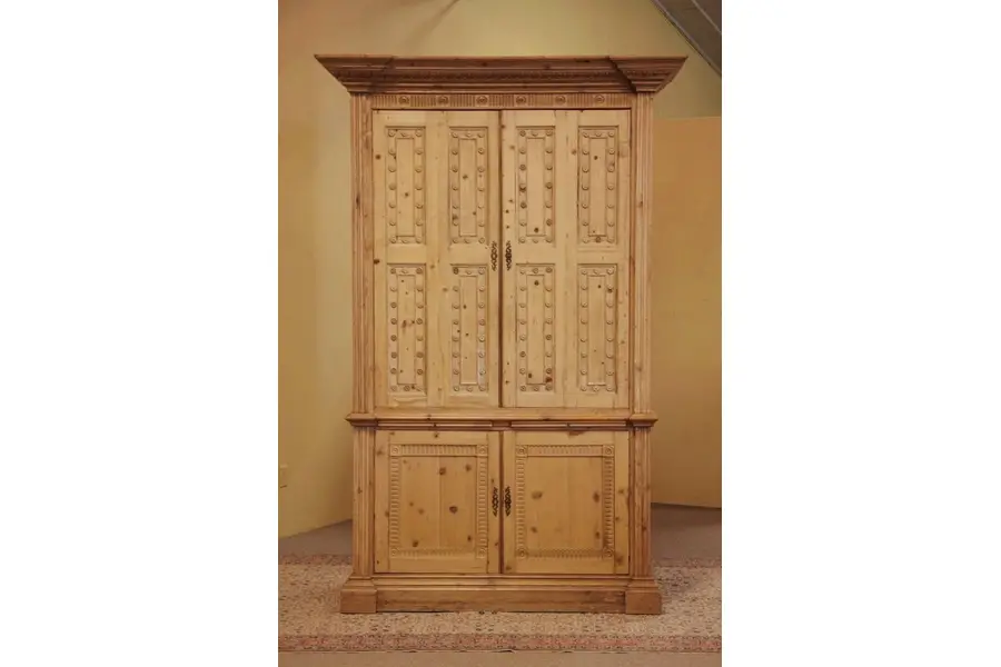 Photo of Irish Country Pine Linen Cabinet, Computer Desk