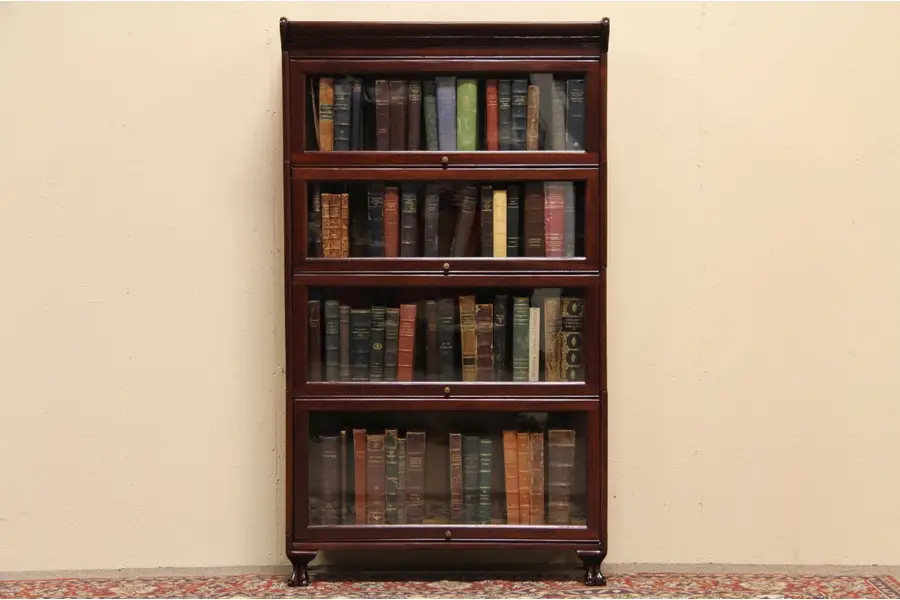 Photo of Stacking Mahogany Antique Barrister Bookcase
