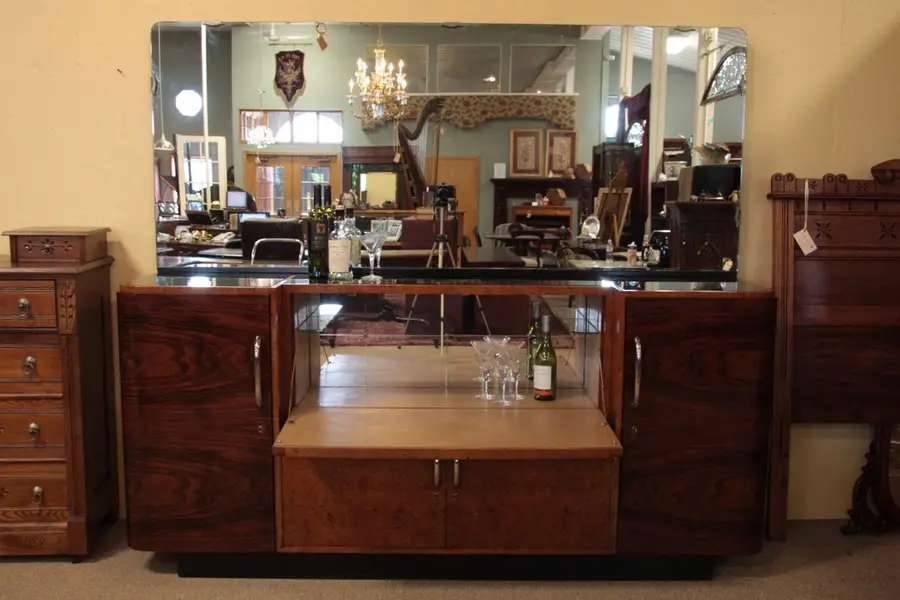 Photo of Art Deco Backbar or Bar Cabinet, 1930