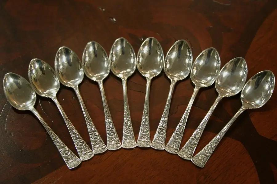 Photo of Set of 10 Sterling Silver Demitasse/Espresso Spoon
