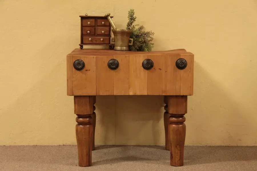 Photo of Victorian Country Butcher Chopping Block