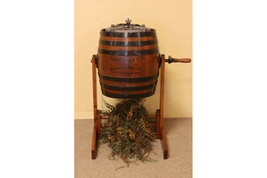 Photo of Dobson Rockford Oak Barrel Butter Churn