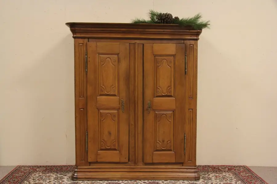 Photo of Country French Alsatian Oak 1790 Antique Armoire