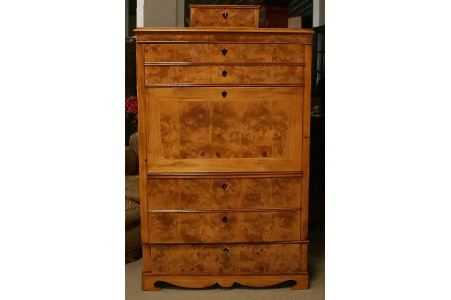 Photo of Biedermeier or Empire 1835 Antique Armoire