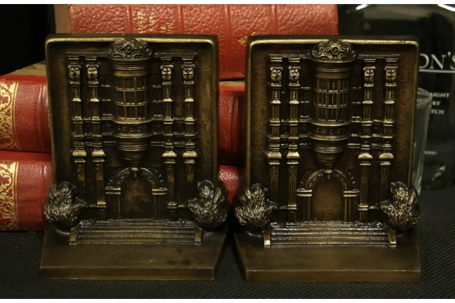 Photo of Pair 1900 Bradley & Hubbard Bramshill Bookends