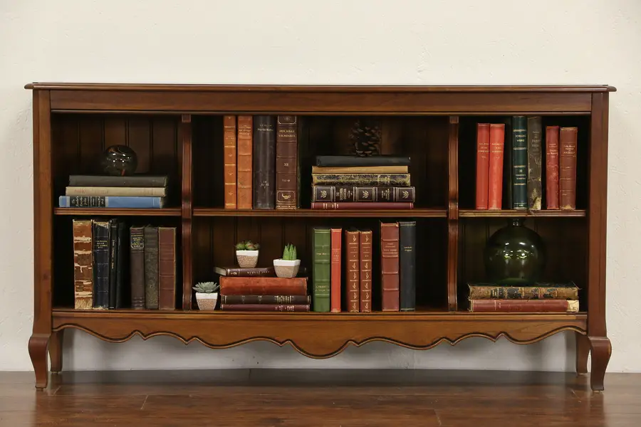 Photo of Ethan Allen Signed Cherry Vintage TV Console Cabinet