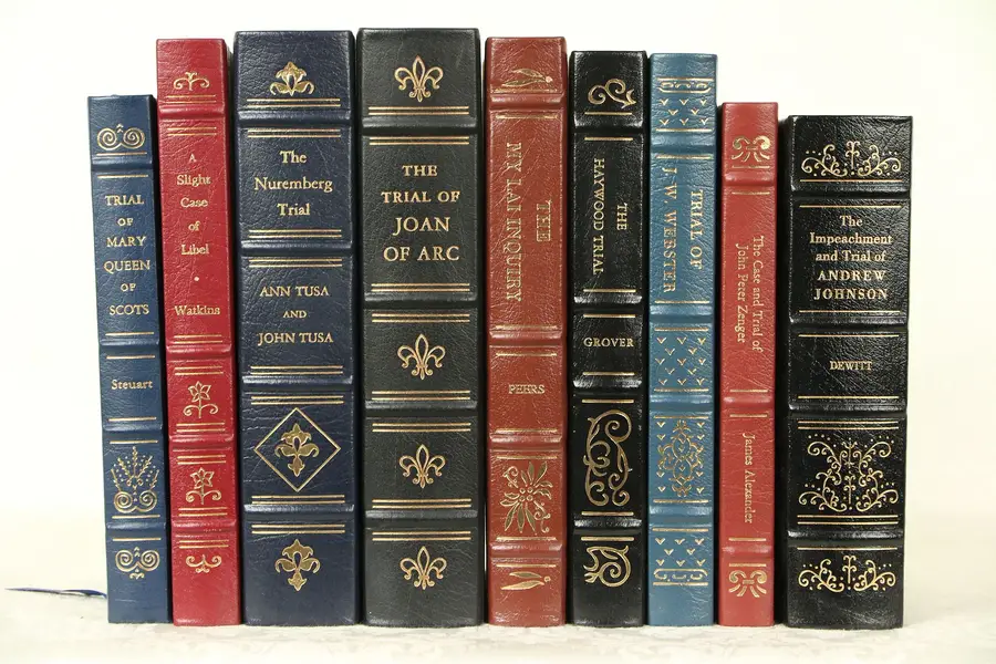 Photo of Legal Stories, 9 Vol. Gold & Leather, My Lai Etc. Easton Press