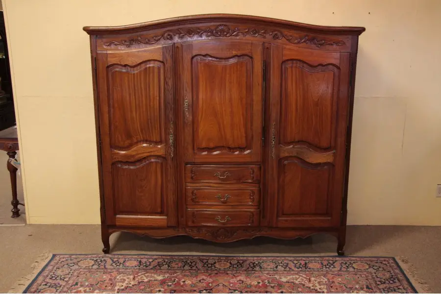 Photo of Triple Arched French Armoire or Wardrobe, circa 1925