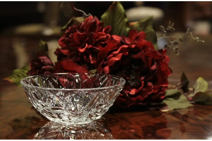 Photo of Tiffany Signed Cut Crystal Bowl