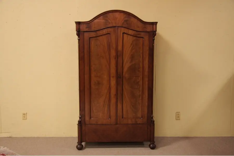Photo of Austrian Two Door Cabinet or Armoire circa 1880