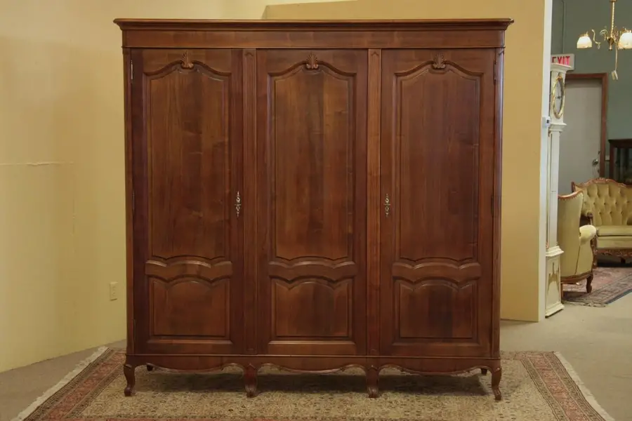 Photo of Country French Cherry Triple Armoire
