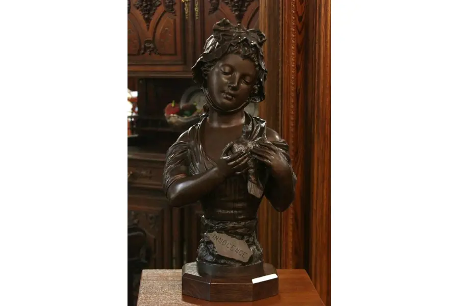 Photo of Innocence, Bronze Bust, Signed G Levy
