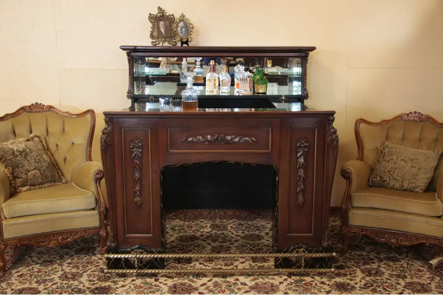 Photo of Fireplace Conceals Secret Prohibition Bar