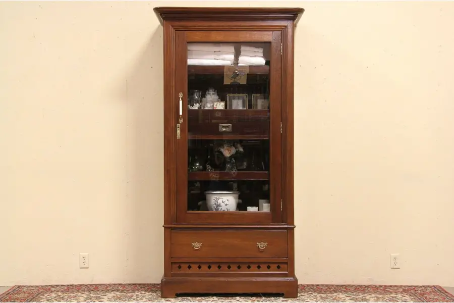 Photo of Armoire 1870 Cabinet, Glass Door