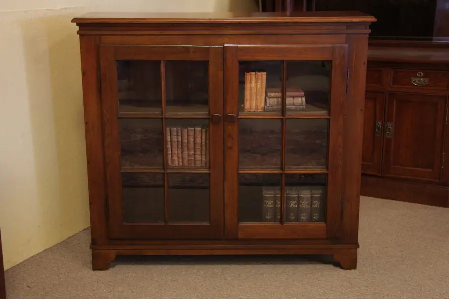 Photo of Walnut 1895 Two Door Bookcase