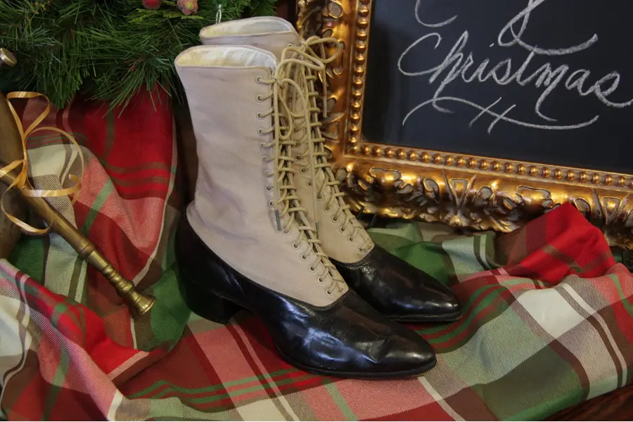 Photo of Antique Canvas and Leather boots