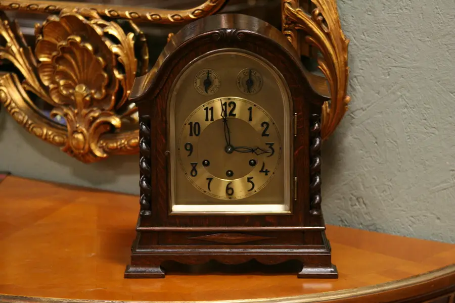 Photo of Becker Oak Westminster Mantel Clock
