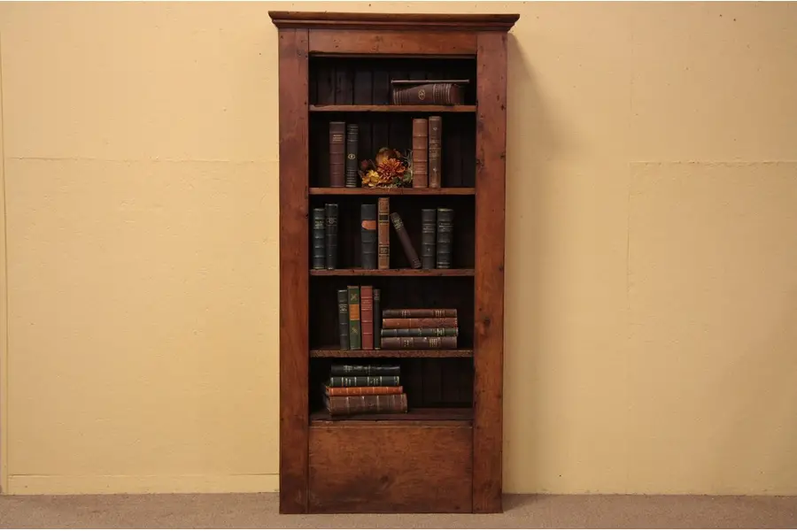 Photo of Country Pine Primitive Bookshelf or Cabinet