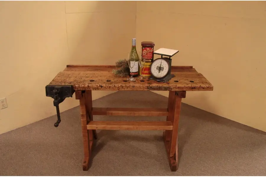Photo of Country Carpenter's Work Bench or Kitchen Island