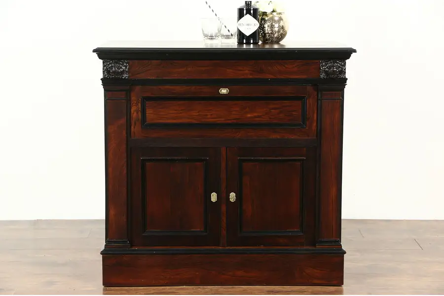 Photo of Rosewood Antique 1880 Austrian Wine Tasting & Bar Cabinet
