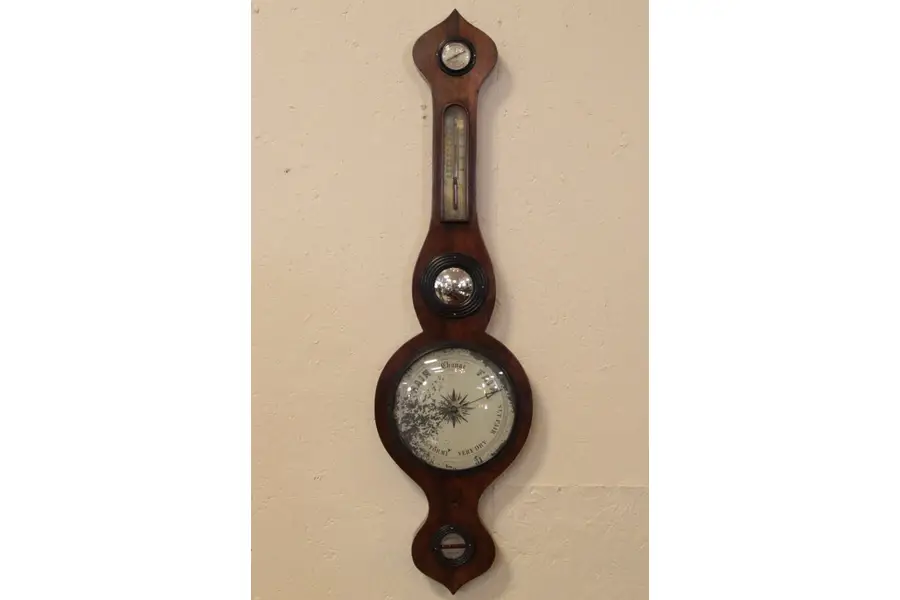 Photo of Rosewood Antique Barometer, Thermometer