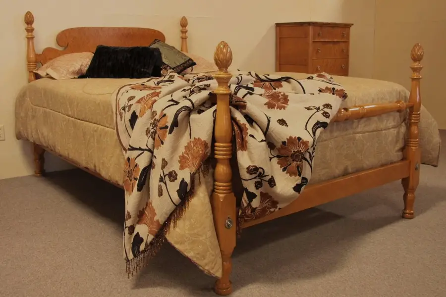 Photo of Birdseye Maple Queen Bed, Charak Boston