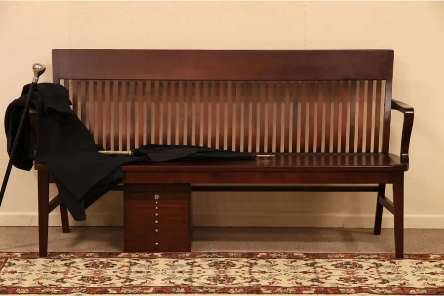 Photo of Railroad Train Depot Antique Bench