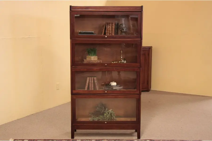 Photo of Stacking Antique Lawyer or Barrister Bookcases