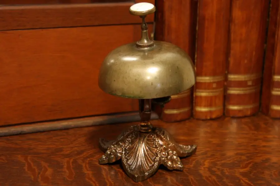 Photo of Victorian Bronze Hotel Service Bell